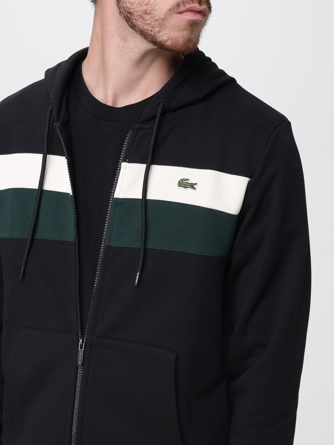 LACOSTE SWEATSHIRT: Sweatshirt men Lacoste, Black - Img 4