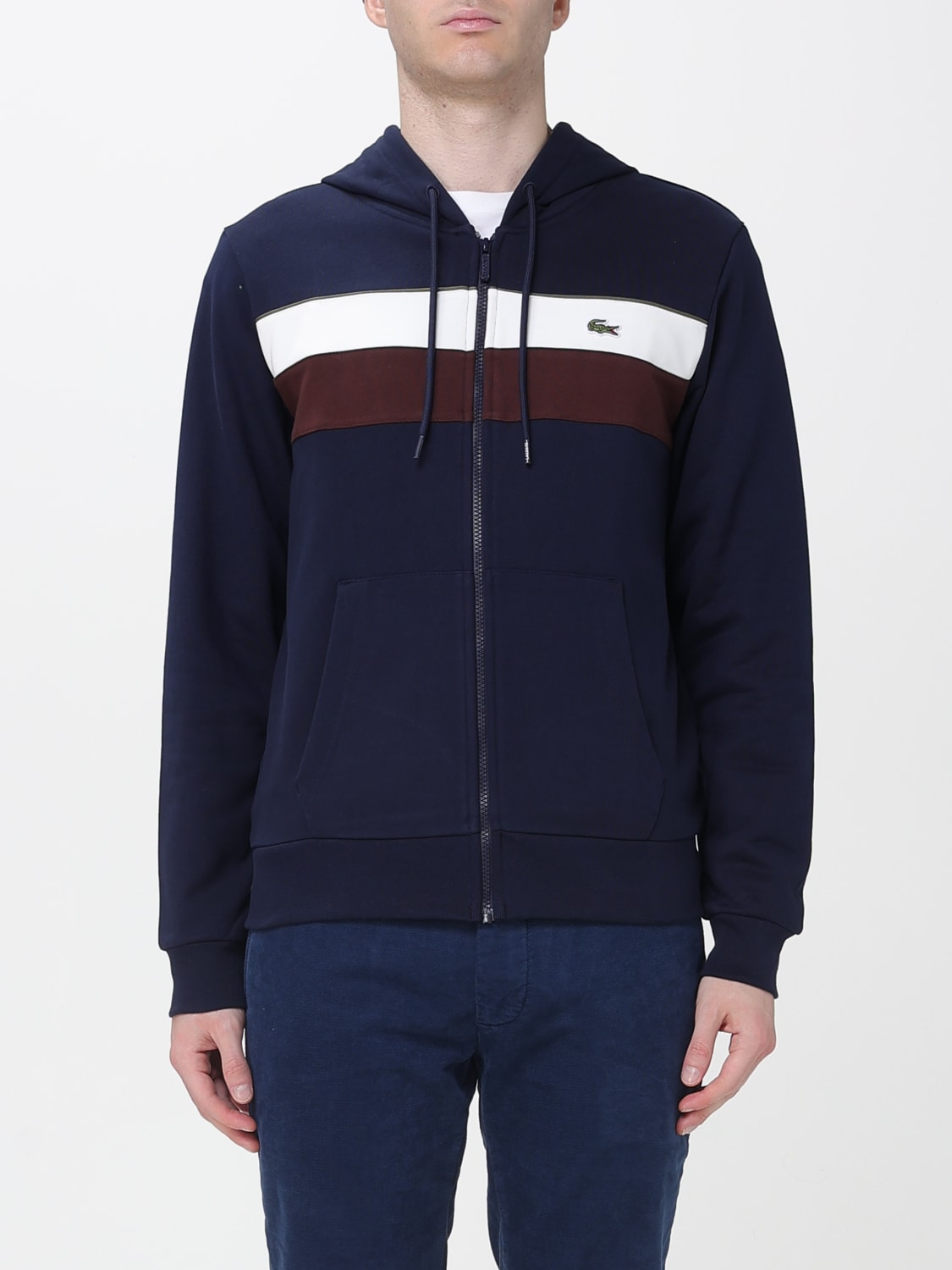 LACOSTE SWEATSHIRT: Sweatshirt men Lacoste, Blue - Img 1