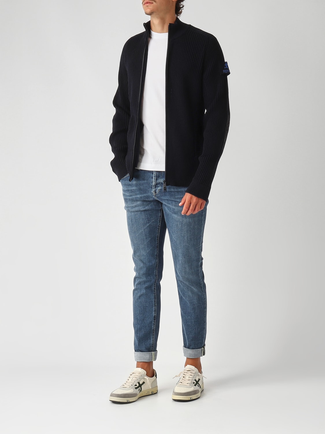 PREMIATA PULL: Pull homme Premiata, Bleu Marine - Img 2