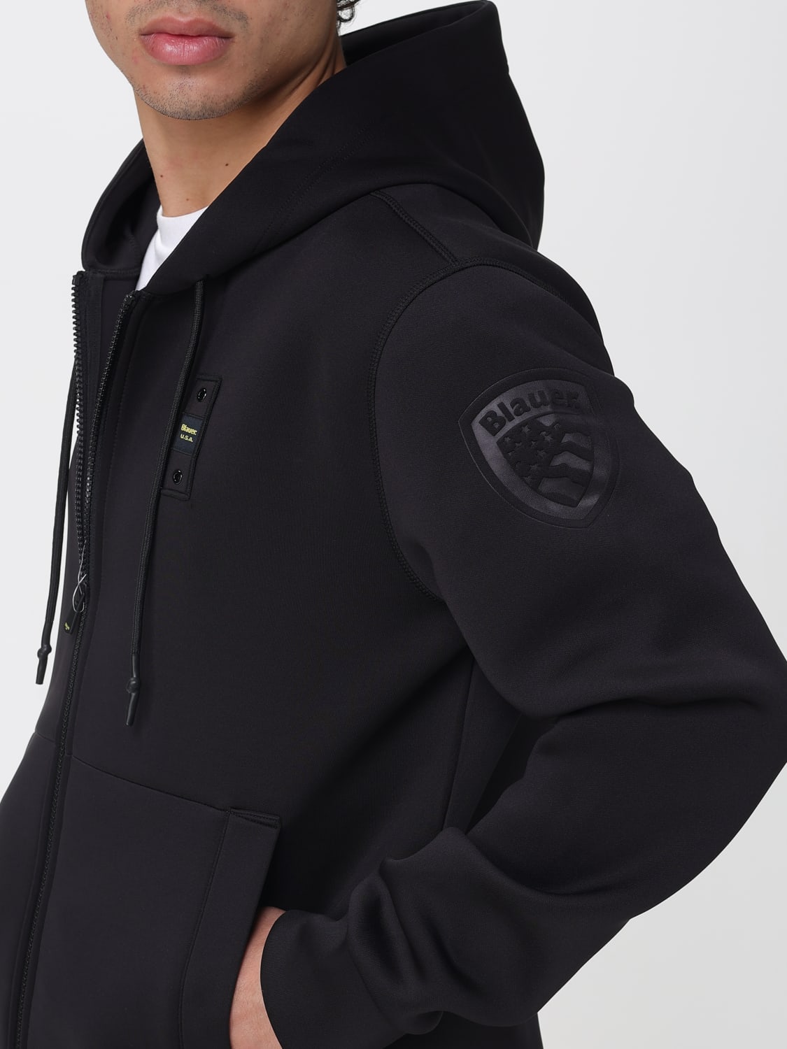 BLAUER SWEATSHIRT: Sweatshirt men Blauer, Black - Img 4