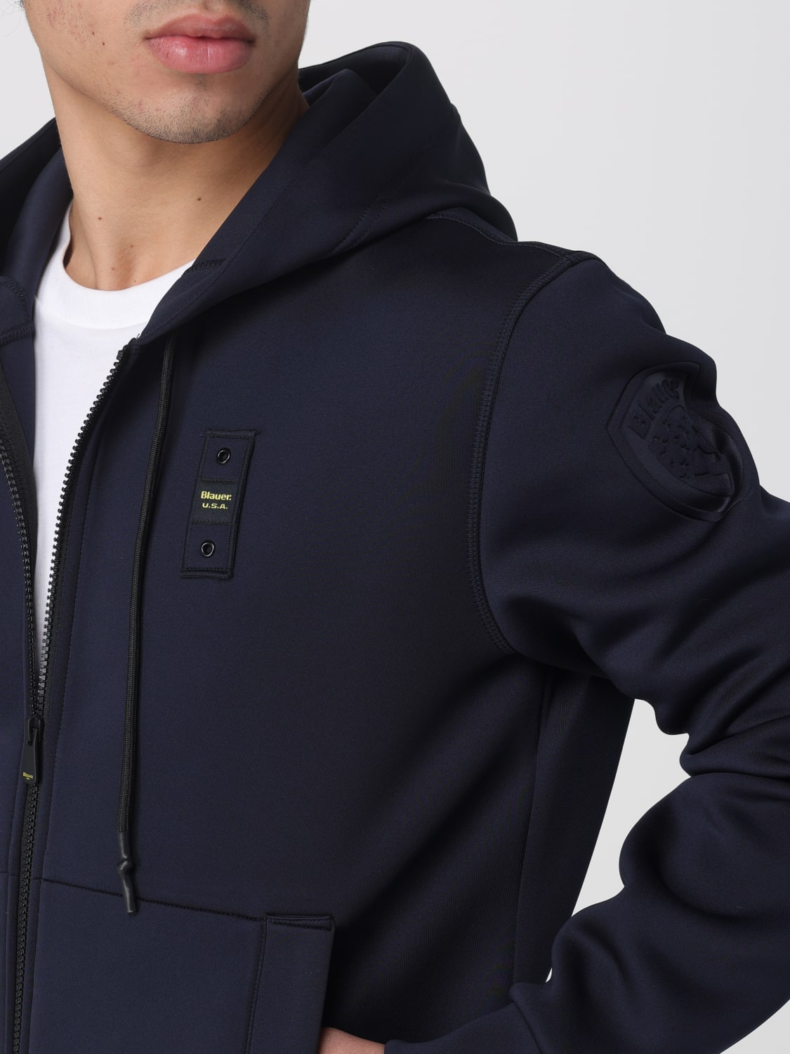 BLAUER SWEATSHIRT: Sweatshirt men Blauer, Blue - Img 4