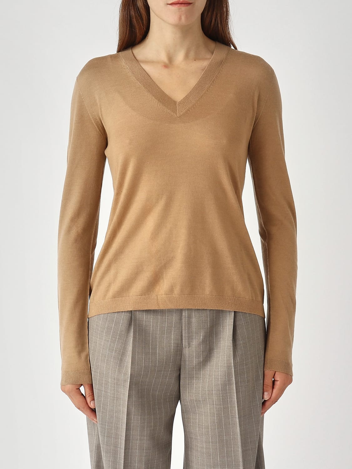 MM MAX MARA PULLOVER: Pullover damen Mm Max Mara, Camel - Img 1
