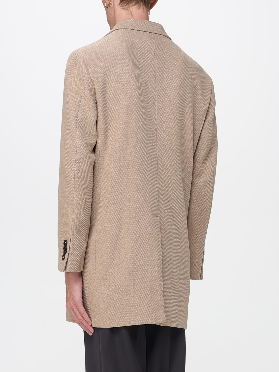 MANUEL RITZ COAT: Coat men Manuel Ritz, Beige - Img 2