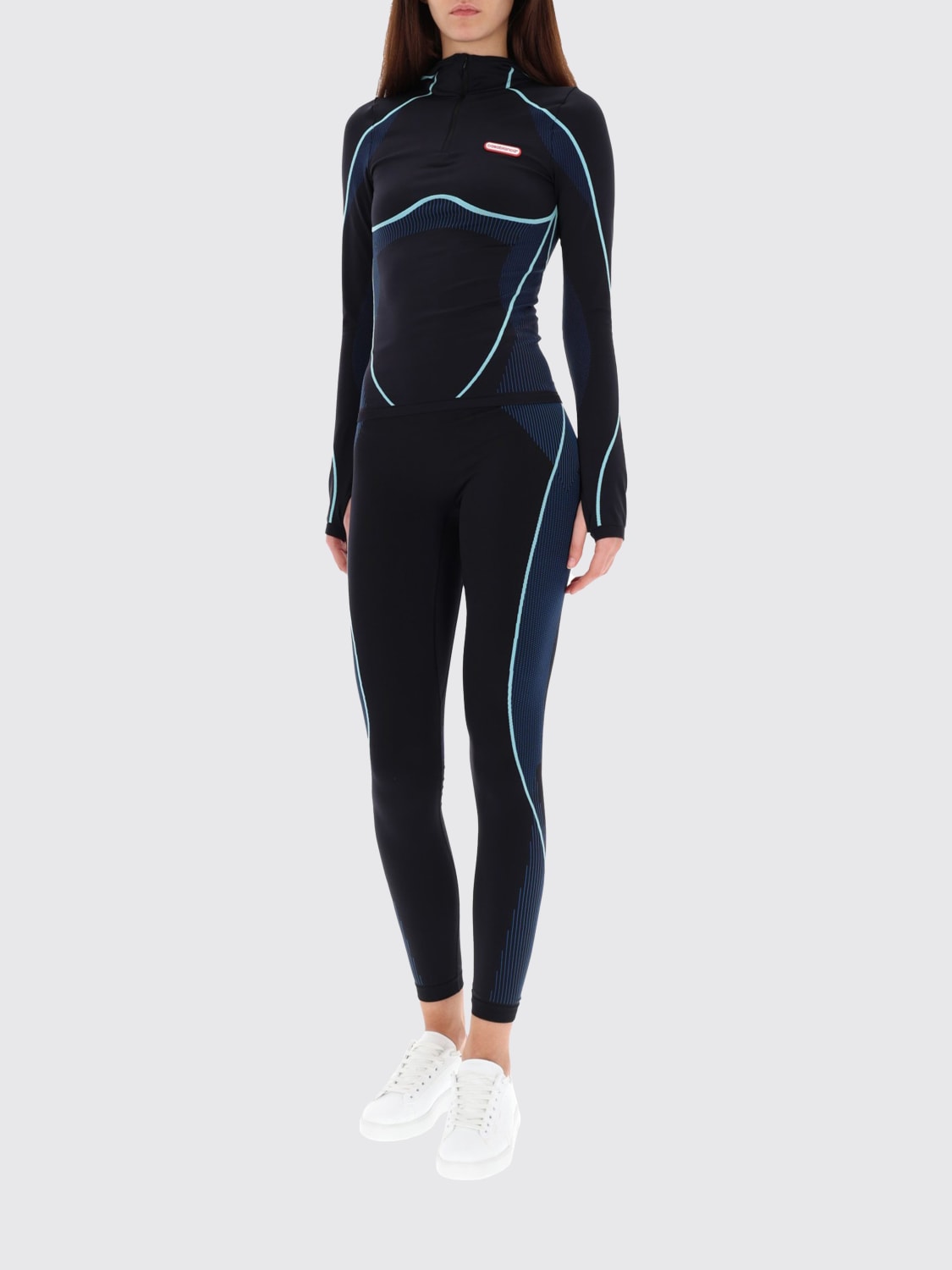 CASABLANCA PANTS: Pants woman Casablanca, Blue - Img 2