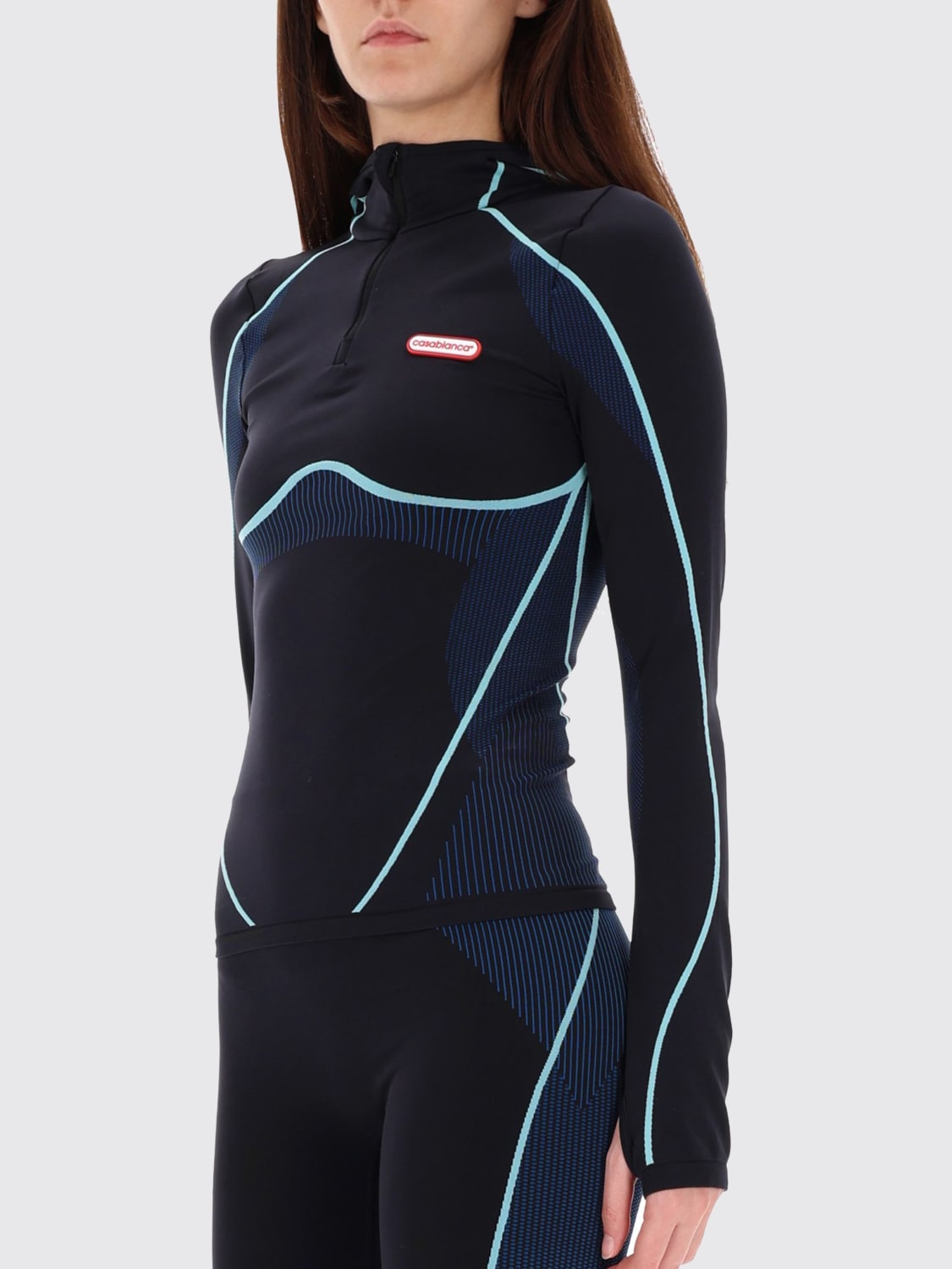 CASABLANCA TOP: Top femme Casablanca, Bleu - Img 4