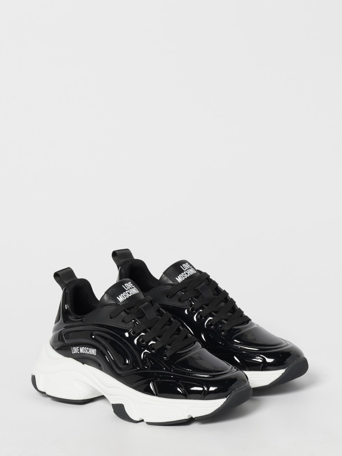 LOVE MOSCHINO SNEAKERS: Sneakers woman Love Moschino, Black - Img 2