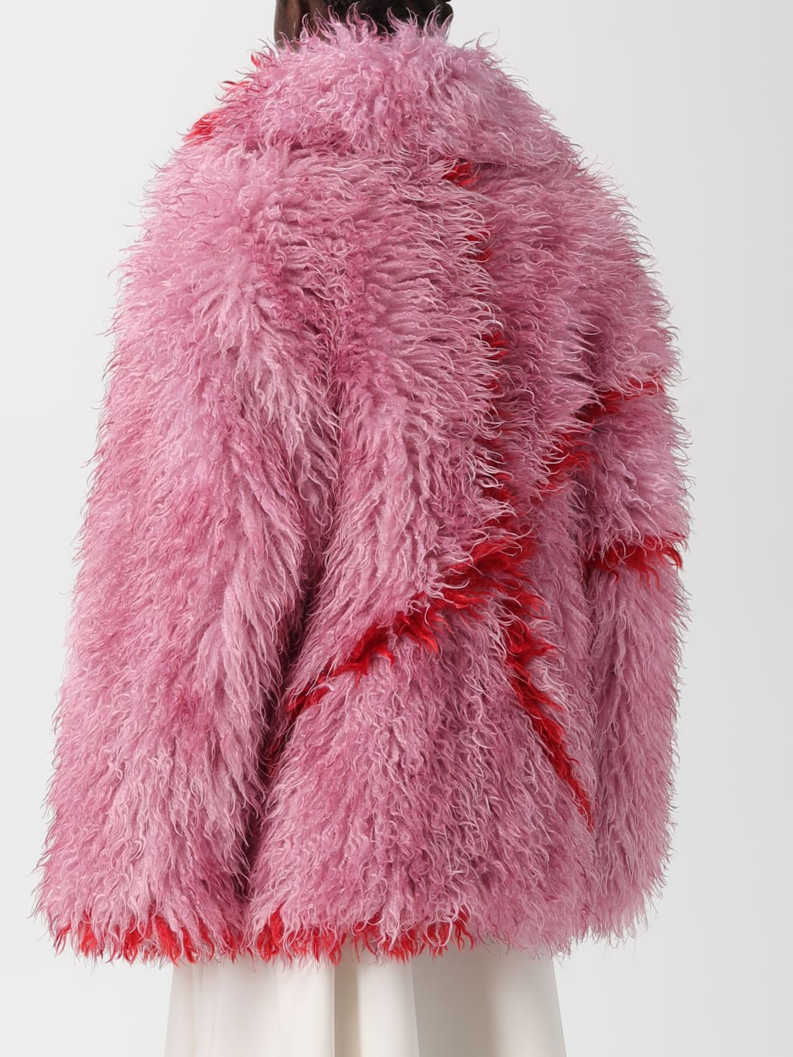 JAKKE PELZMANTEL: Mantel damen Jakke, Pink - Img 2