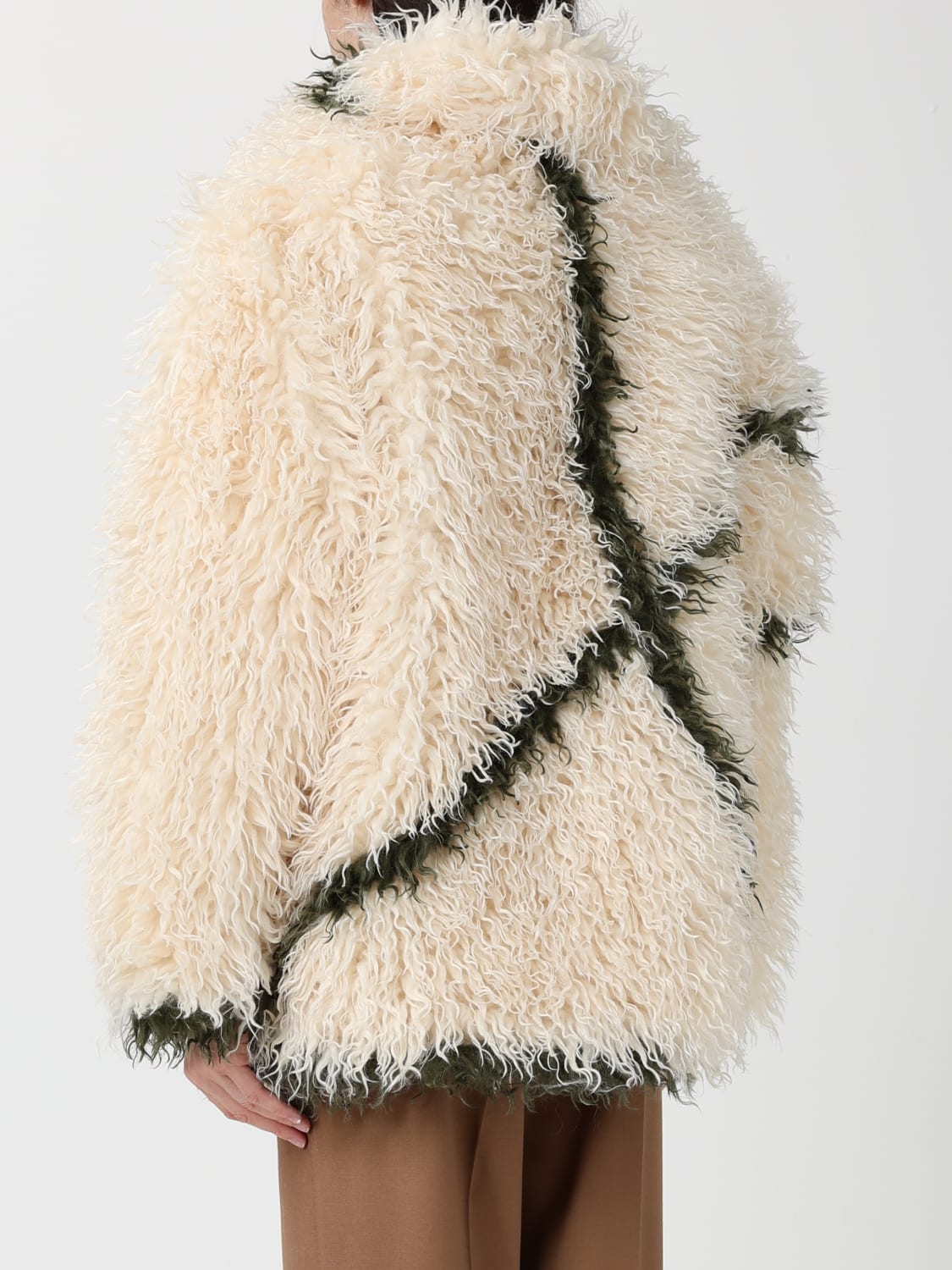 JAKKE PELZMANTEL: Mantel damen Jakke, Cream - Img 2