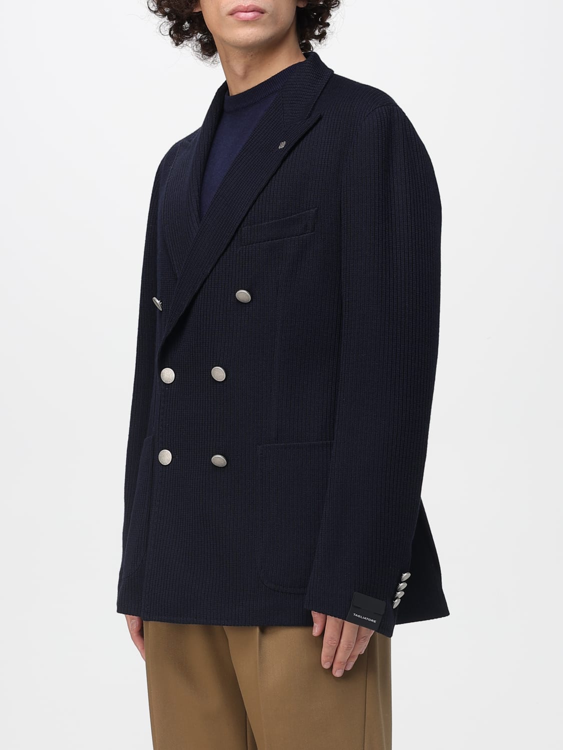 TAGLIATORE JACKET: Blazer men Tagliatore, Blue - Img 3
