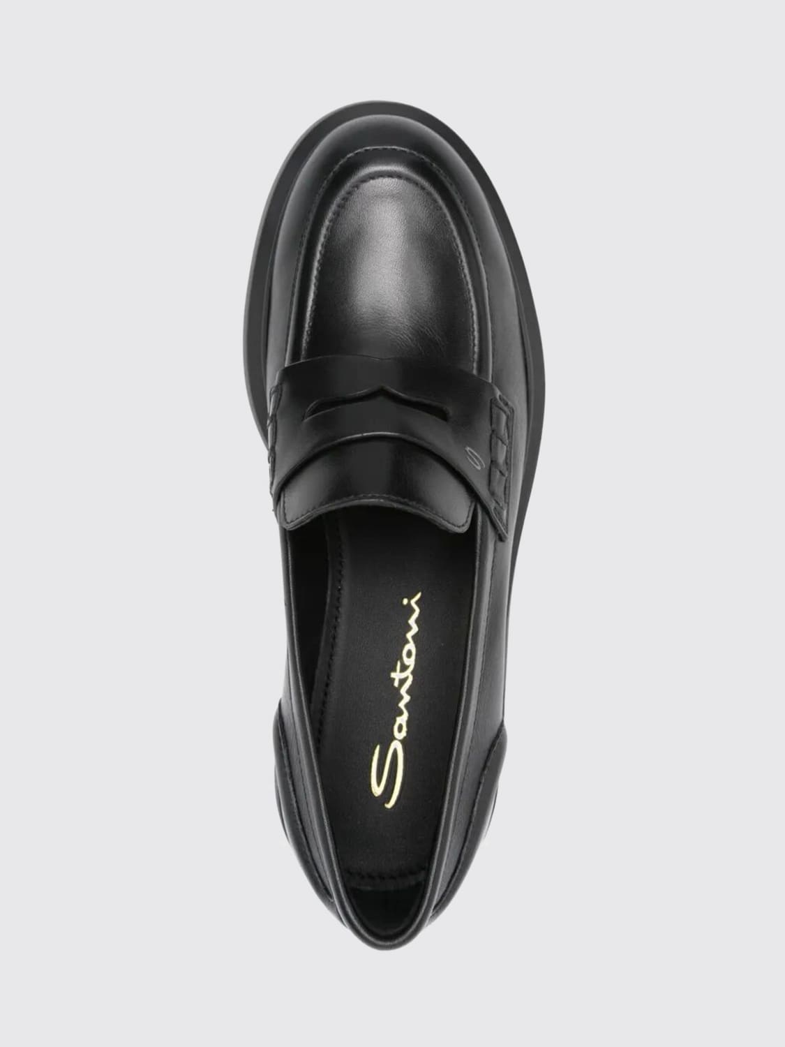 SANTONI LOAFERS: Shoes woman Santoni, Black - Img 4