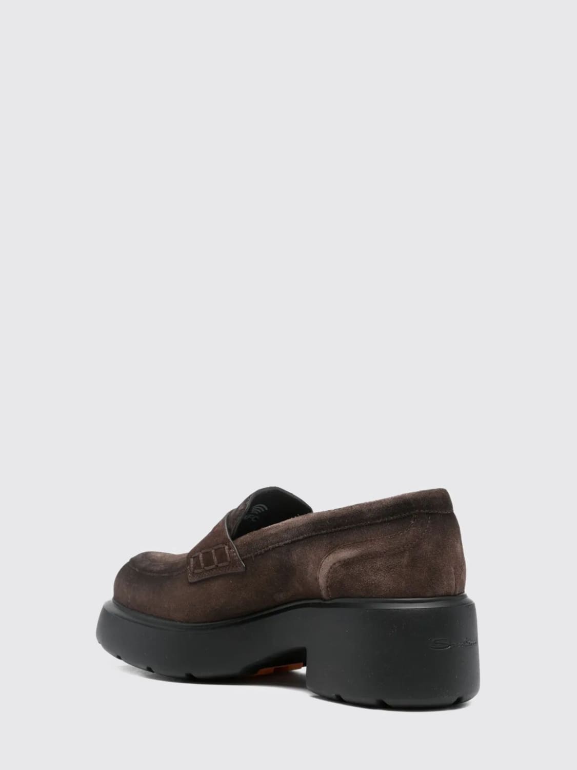 SANTONI LOAFER: Shoes woman Santoni, Brown - Img 3