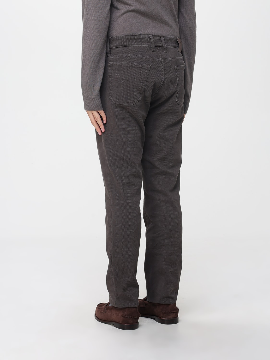 JECKERSON JEANS: Trousers men Jeckerson, Brown - Img 2