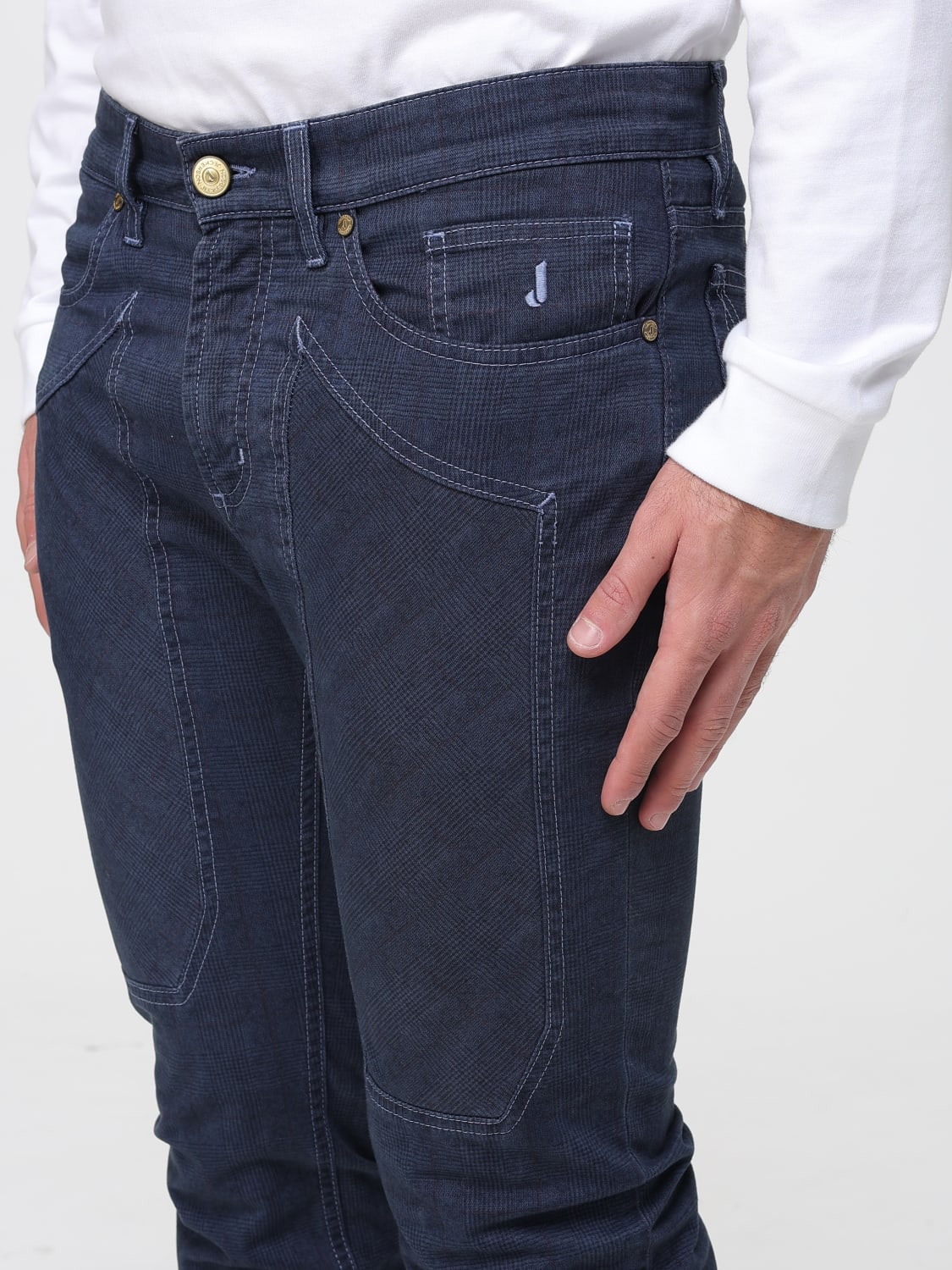JECKERSON JEANS: Pants men Jeckerson, Blue - Img 3