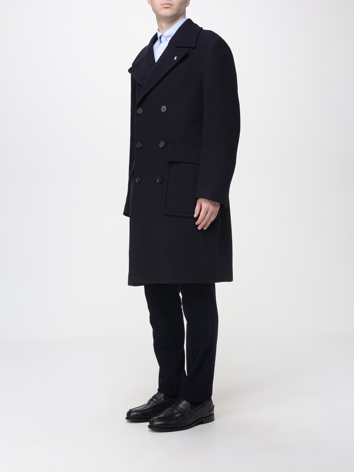 MANUEL RITZ COAT: Coat men Manuel Ritz, Blue - Img 3