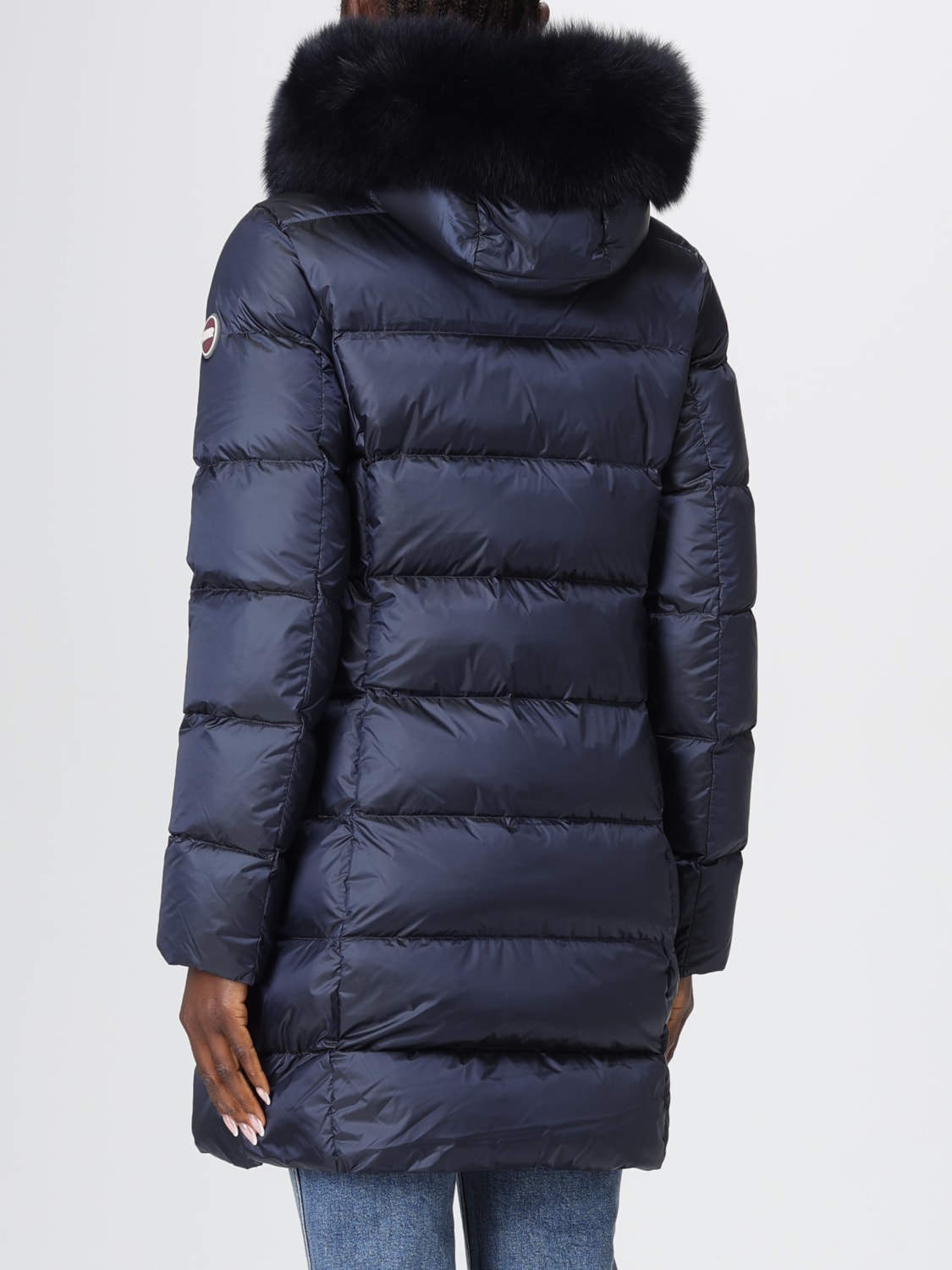 COLMAR GIACCA: Cappotto imbottito con cappuccio e bordo in pelliccia Colmar, Blue - Img 2