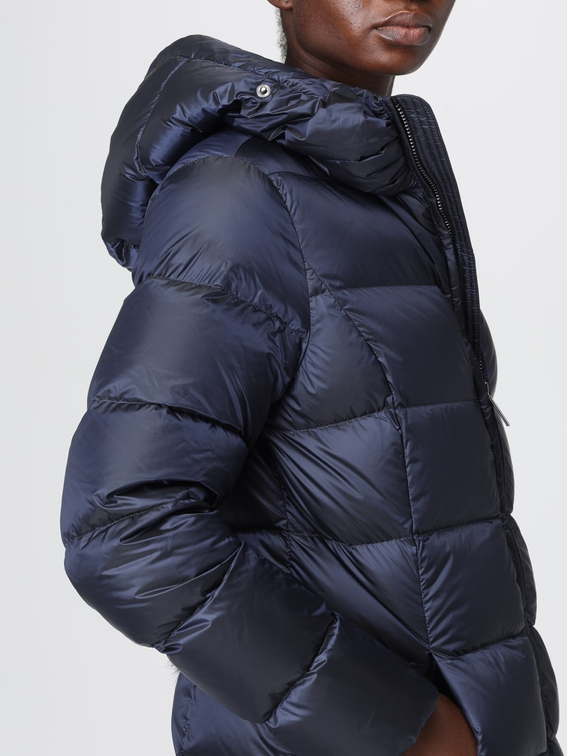 COLMAR GIACCA: Cappotto imbottito con cappuccio e bordo in pelliccia Colmar, Blue - Img 4