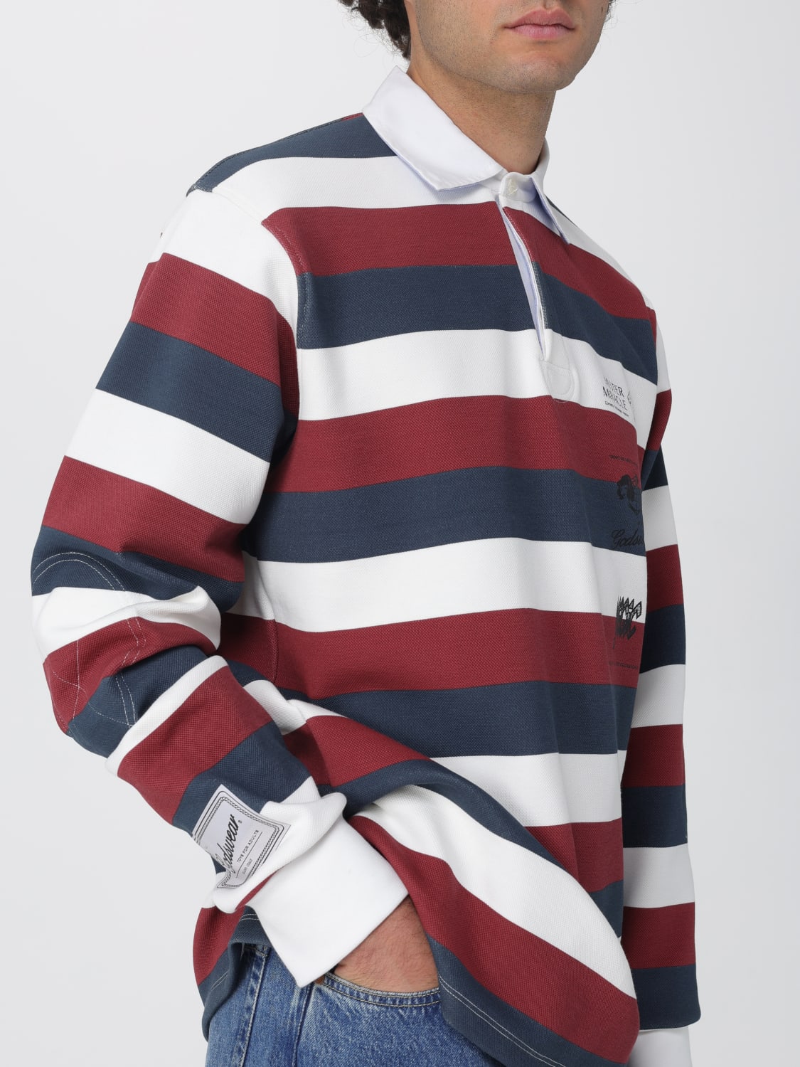 GCDS POLO: Camiseta hombre GCDS, Rayado - Img 4