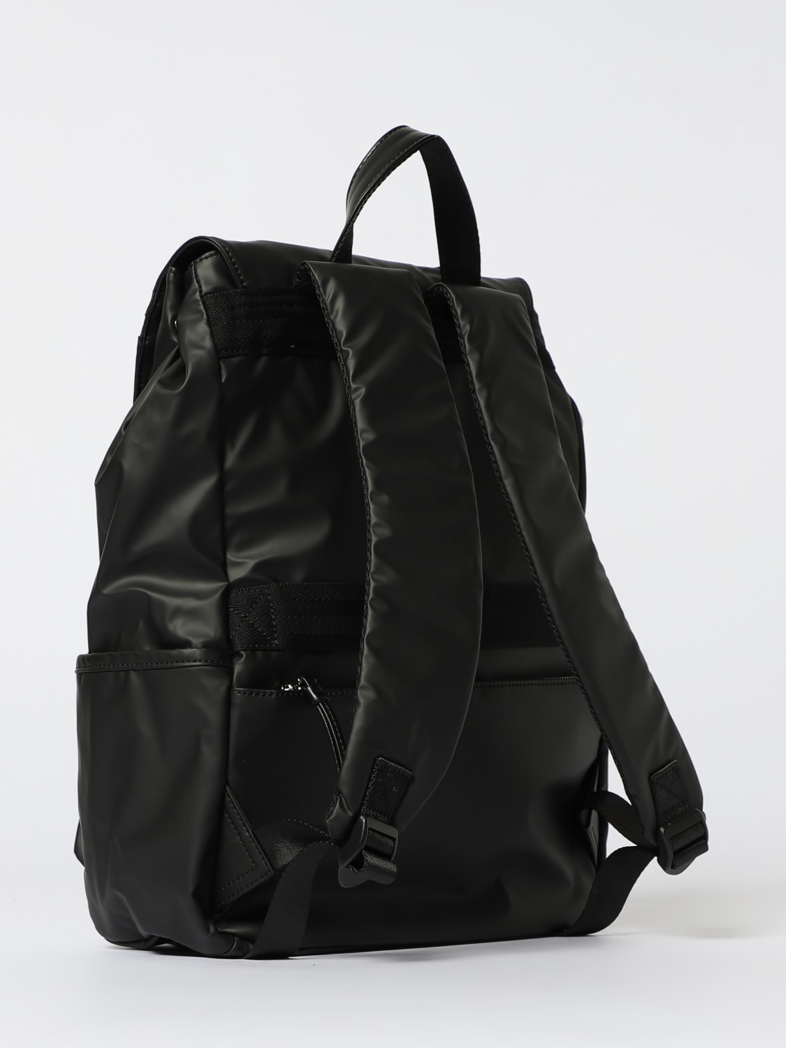 GCDS ZAINO: Zaino GCDS in tessuto gommato , Nero - Img 2