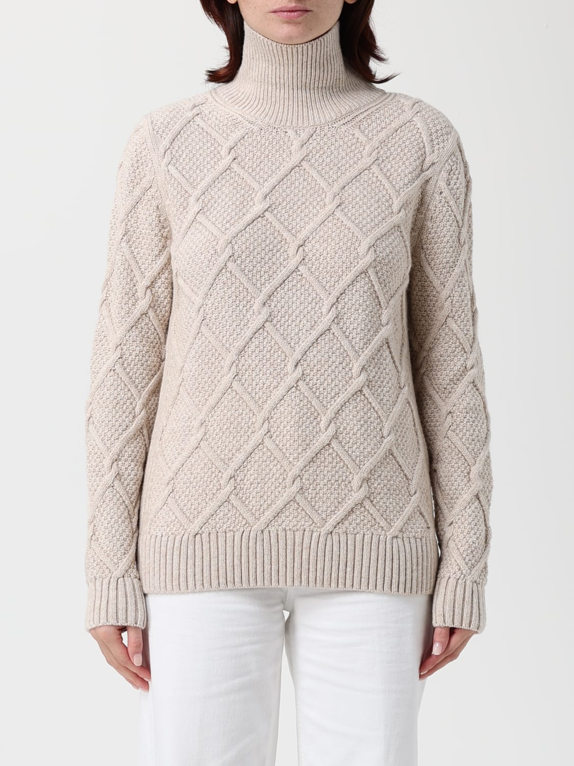 BARBOUR 毛衣: 毛衣 女士 Barbour, 米色 - Img 1