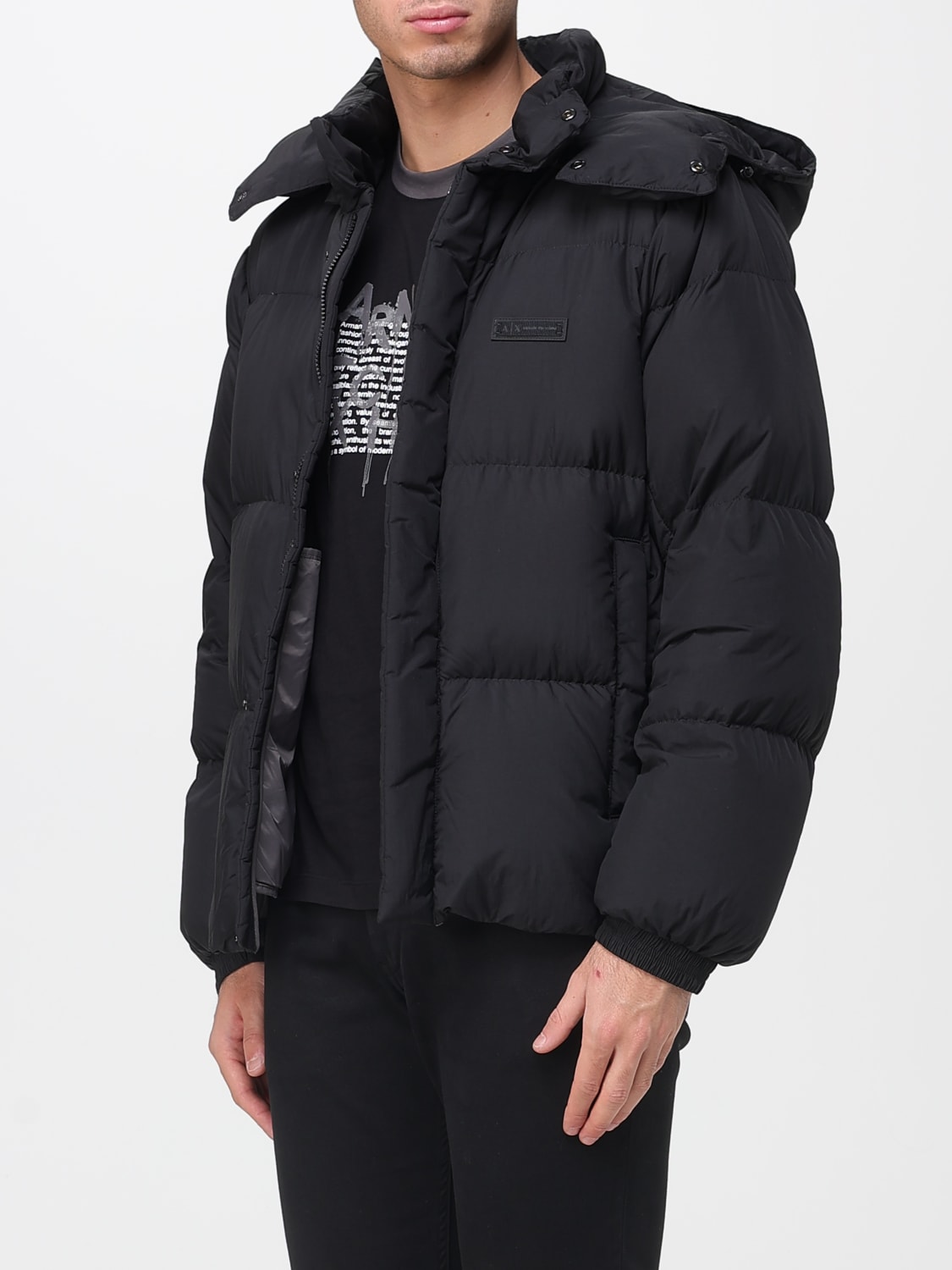 ARMANI EXCHANGE GIACCA: Piumino di nylon Armani Exchange, Nero - Img 3