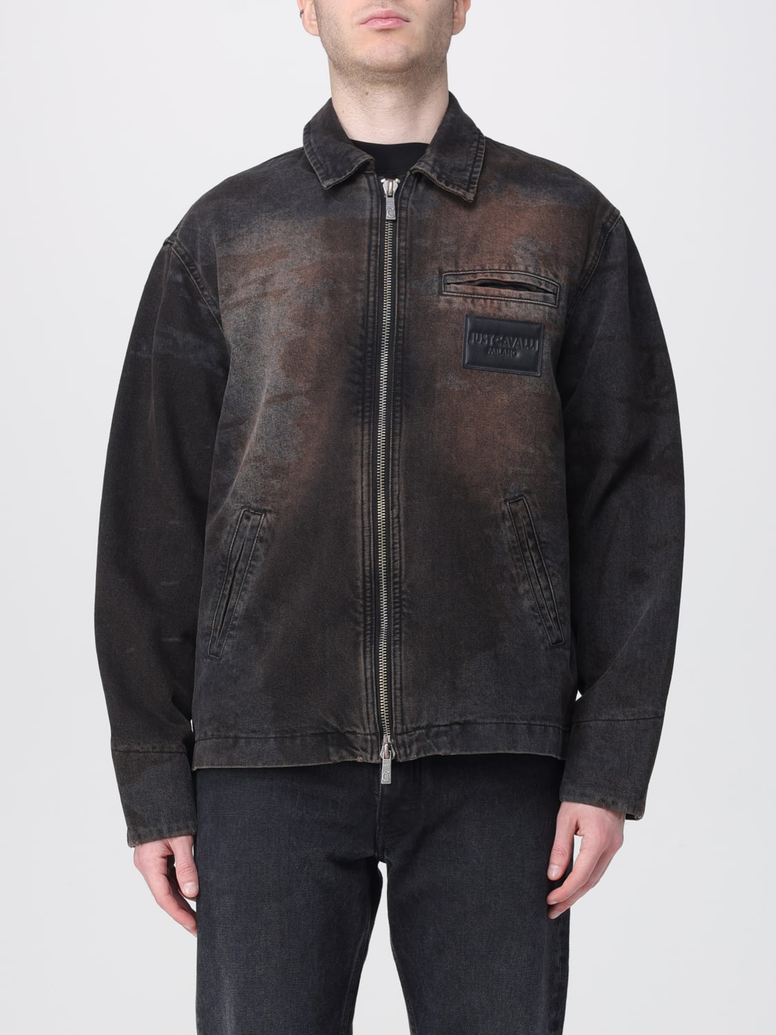 JUST CAVALLI JACKE: Blazer herren Just Cavalli, Denim - Img 1