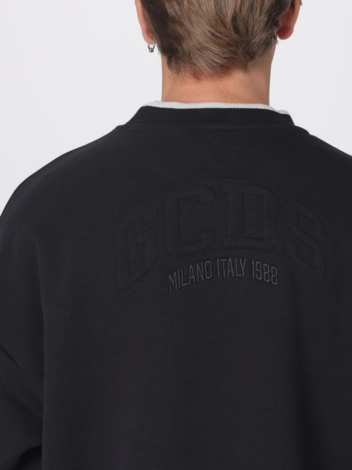 GCDS SWEATSHIRT: Pullover herren GCDS, Schwarz - Img 3