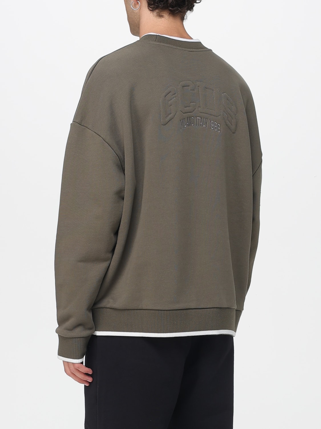GCDS SWEATSHIRT: Pullover herren GCDS, Grün - Img 2
