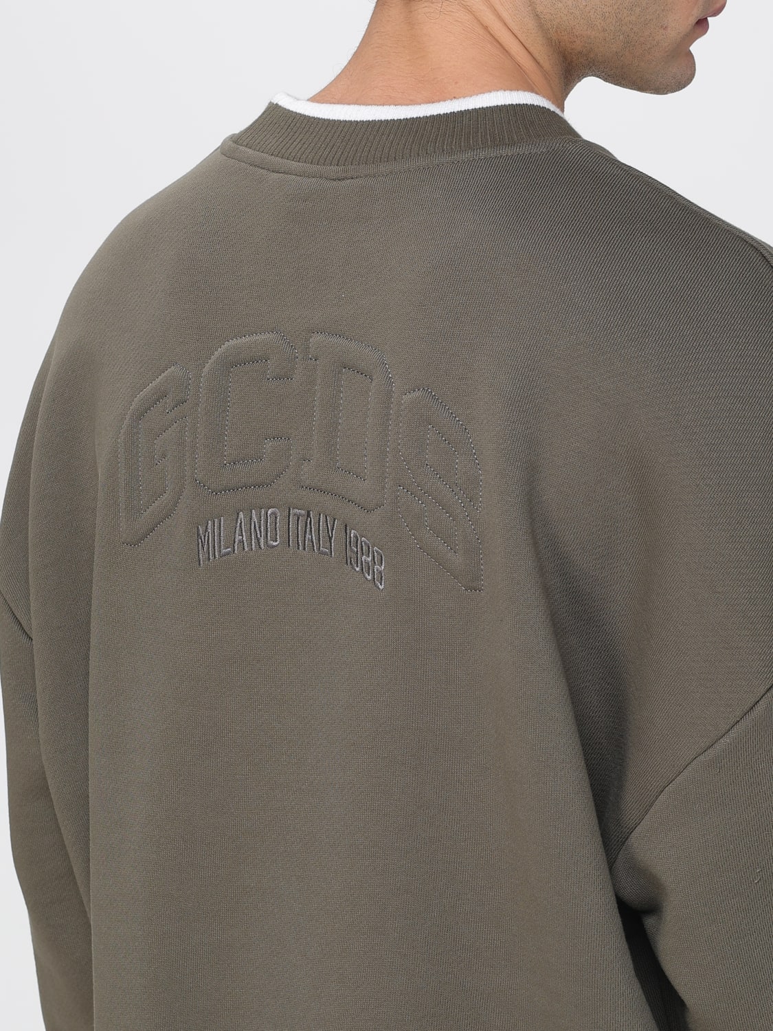 GCDS SWEATSHIRT: Pullover herren GCDS, Grün - Img 3