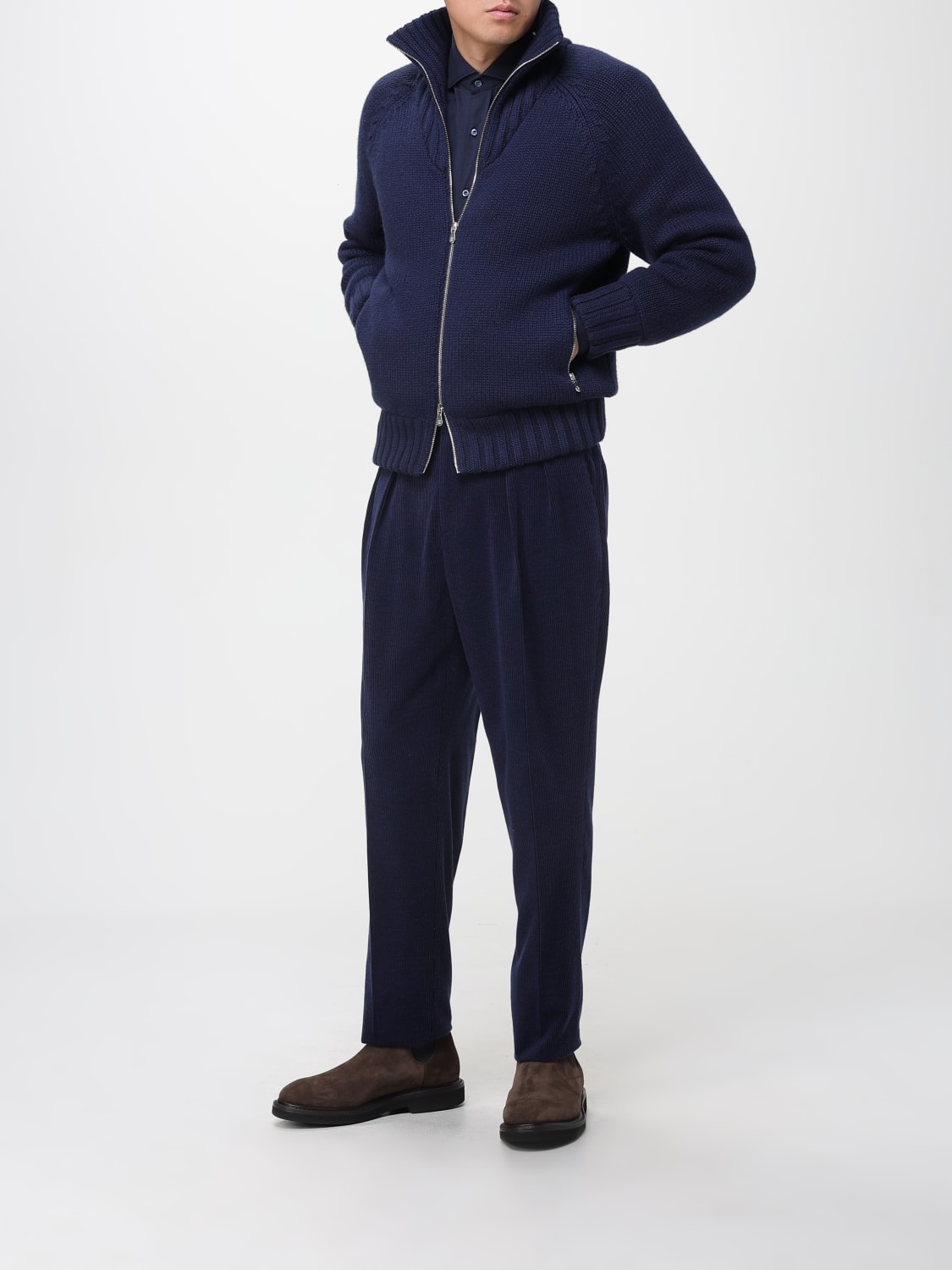 BRUNELLO CUCINELLI パンツ: パンツ メンズ Brunello Cucinelli, ブルー - Img 2