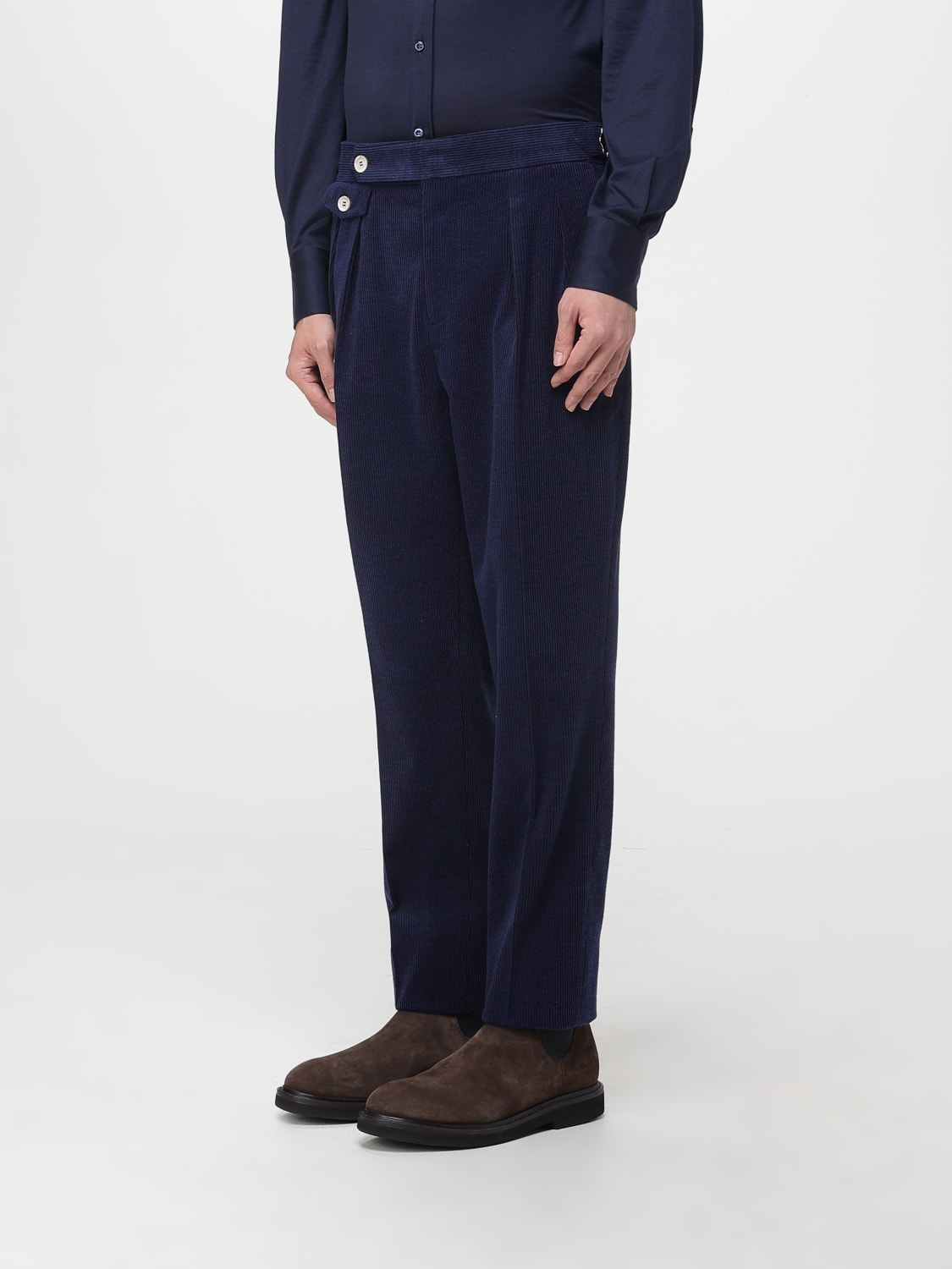 BRUNELLO CUCINELLI パンツ: パンツ メンズ Brunello Cucinelli, ブルー - Img 4