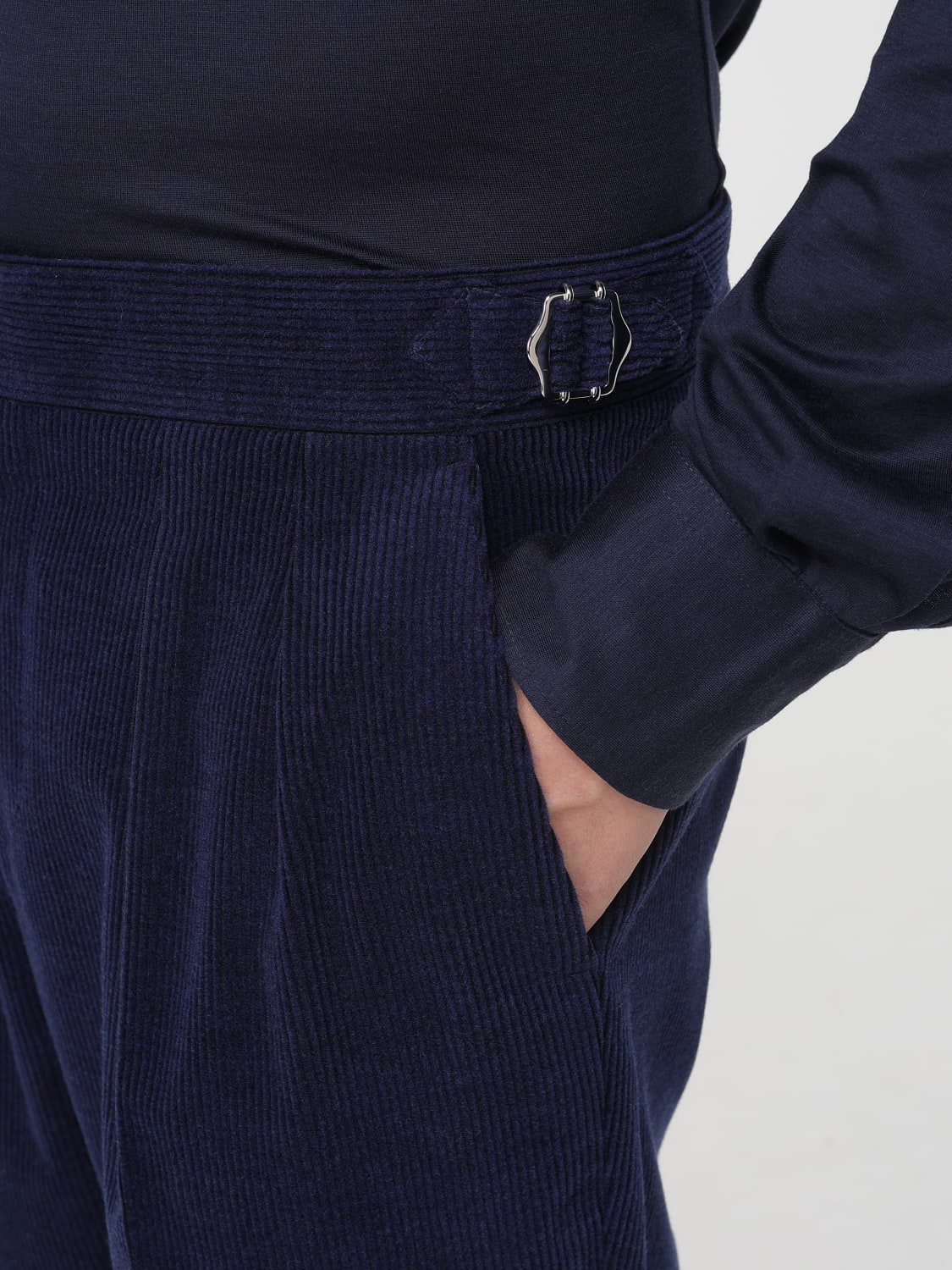 BRUNELLO CUCINELLI パンツ: パンツ メンズ Brunello Cucinelli, ブルー - Img 5