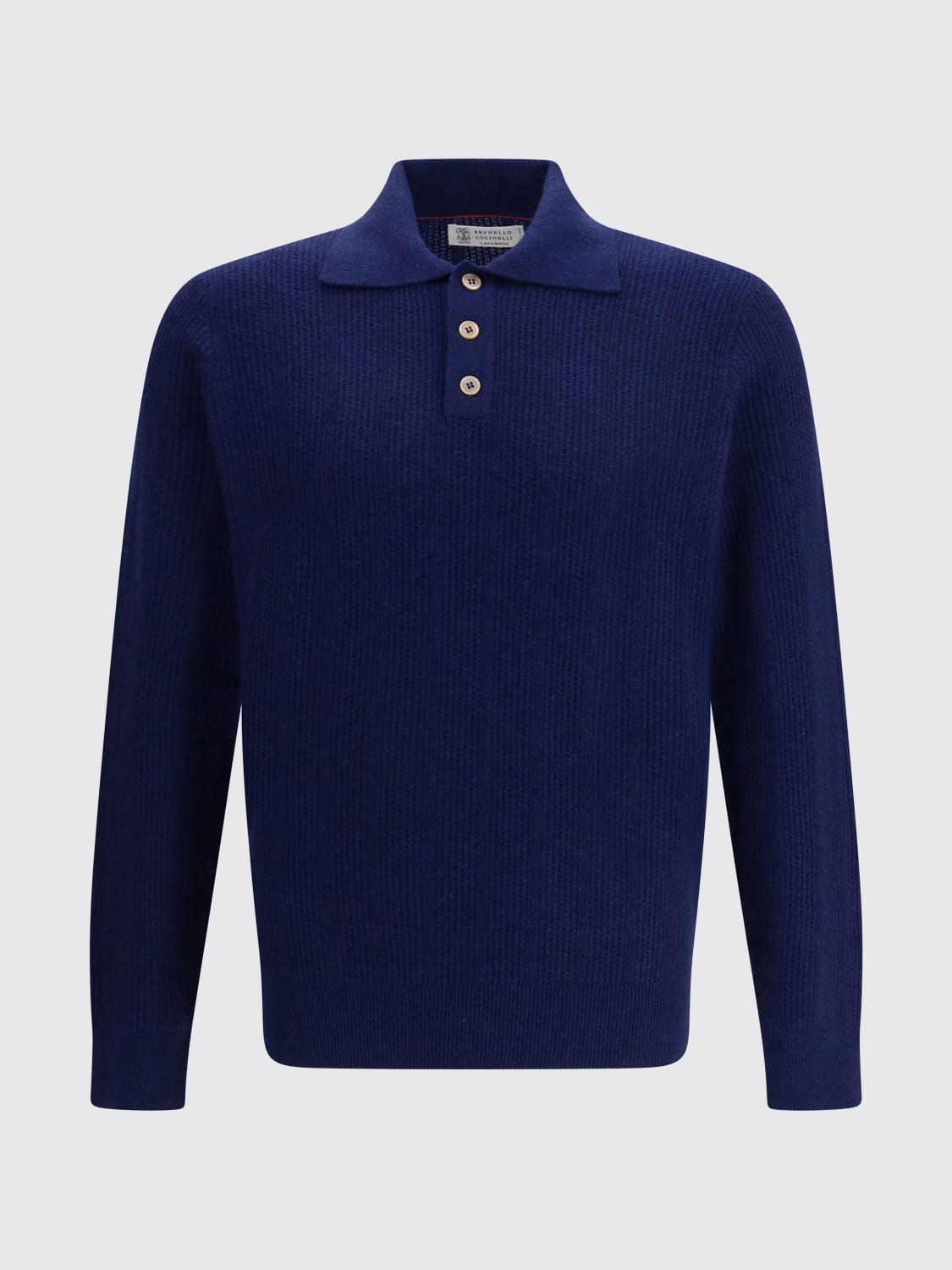 BRUNELLO CUCINELLI POLO SHIRT: Polo shirt men Brunello Cucinelli, Blue - Img 1