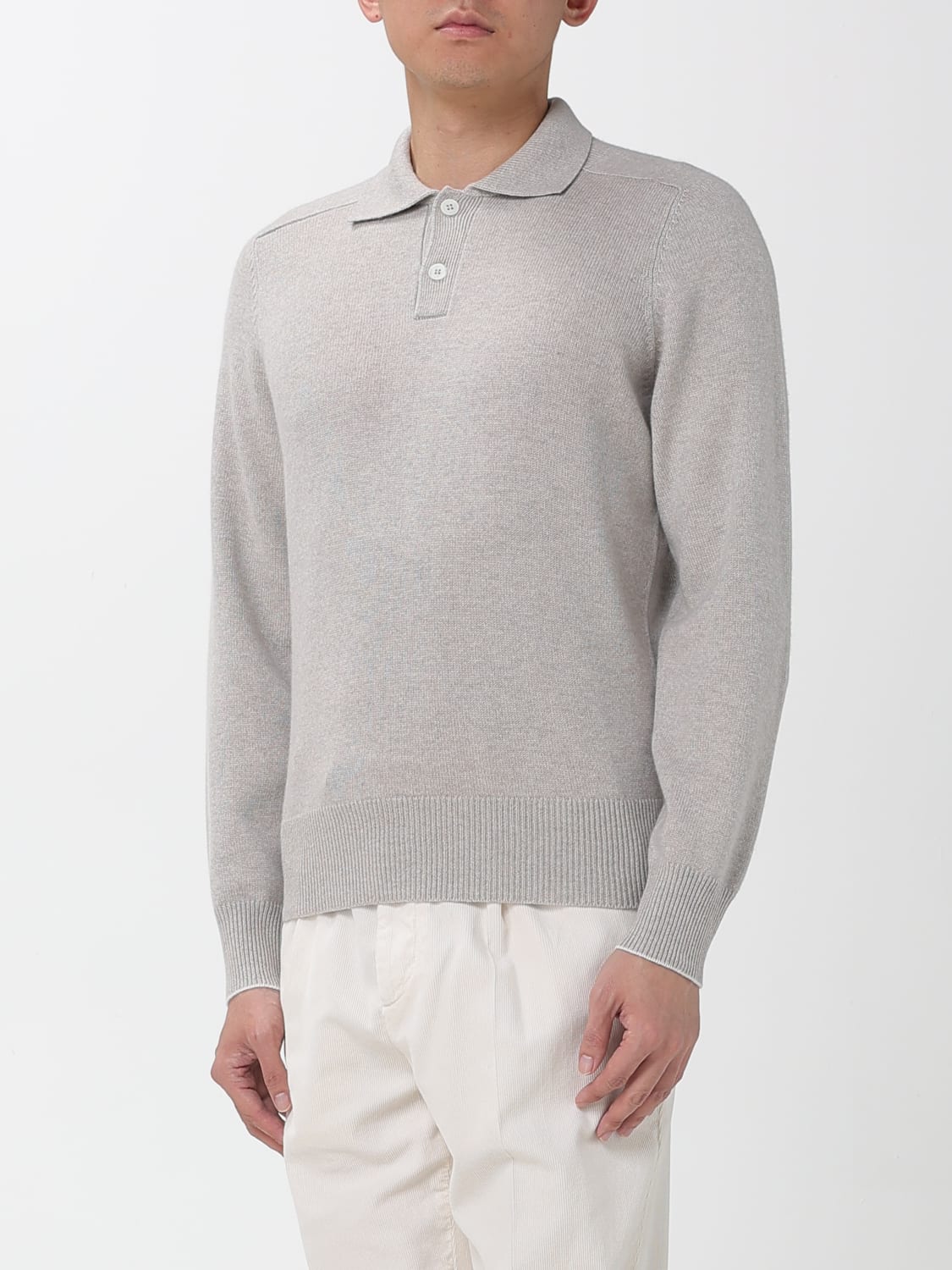 BRUNELLO CUCINELLI POLO: Polo herren Brunello Cucinelli, Ecru - Img 4