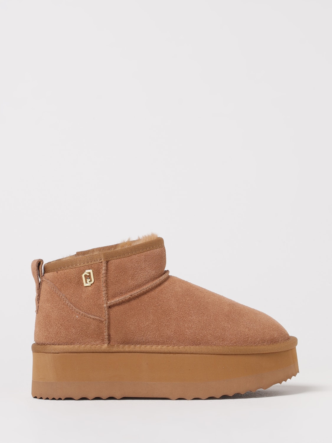 LIU JO BOOTS: Flat ankle boot woman Liu Jo, Amber - Img 1