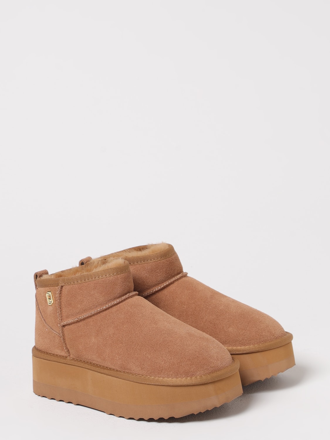 LIU JO BOOTS: Flat ankle boot woman Liu Jo, Amber - Img 2