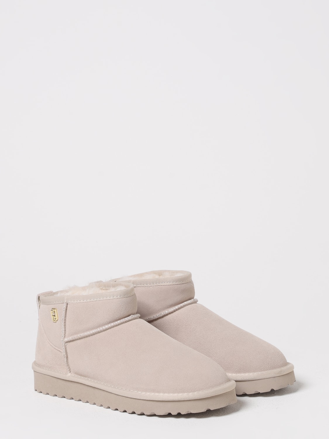LIU JO BOOTS: Flat ankle boot woman Liu Jo, Sand - Img 2
