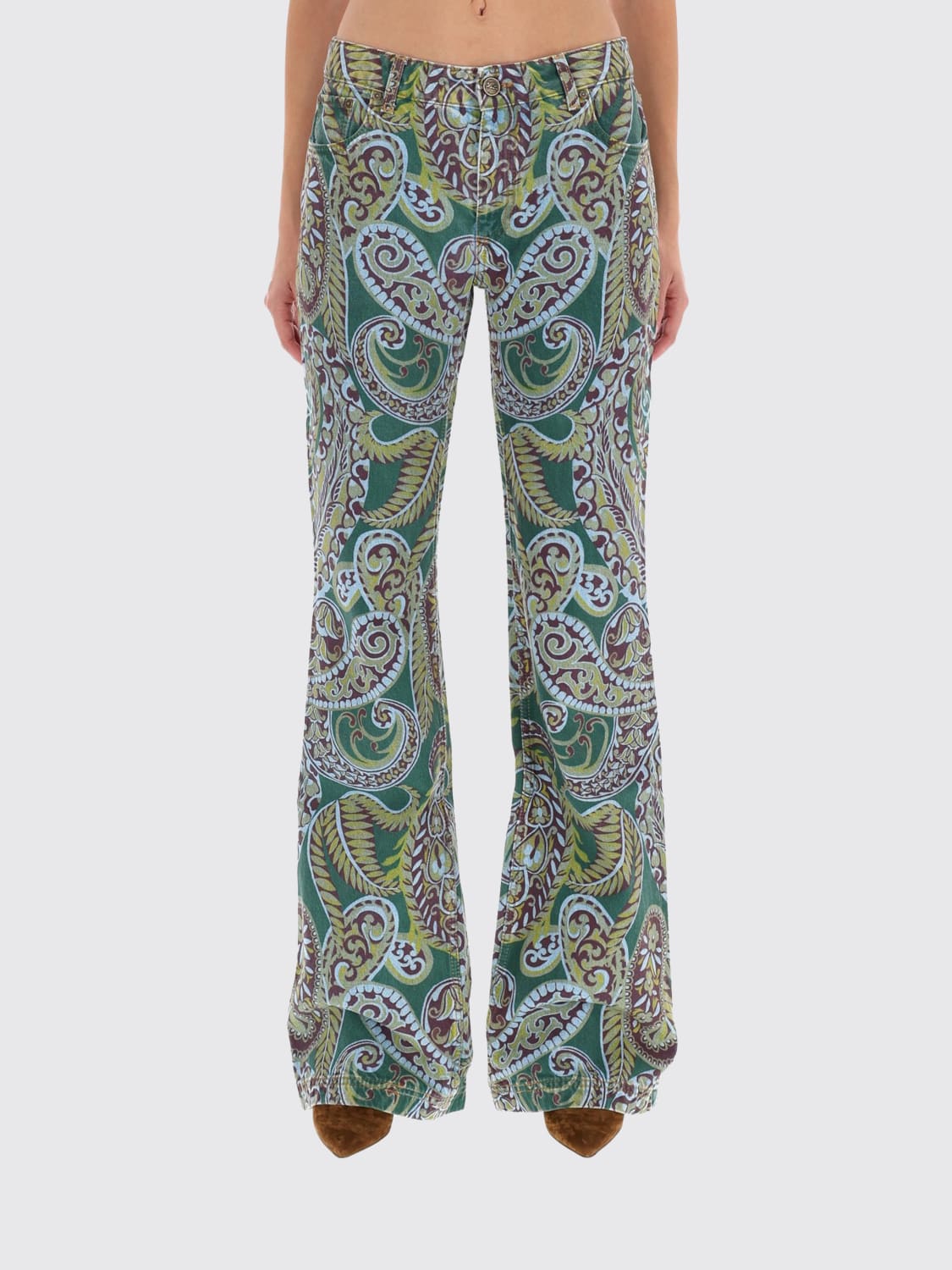 ETRO JEANS: Jeans woman Etro, Green - Img 1