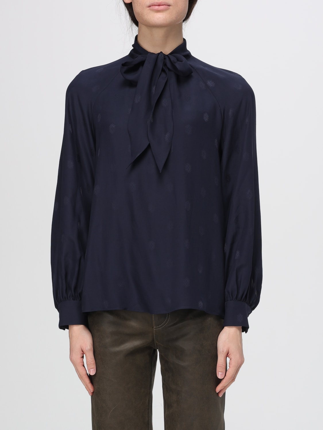 ETRO TOP: Top mujer Etro, Azul Oscuro - Img 1