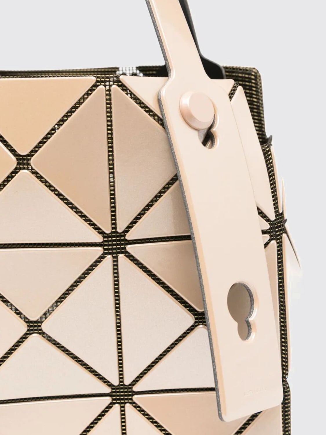 BAO BAO ISSEY MIYAKE MINI SAC: Sac porté épaule femme Bao Bao Issey Miyake, Beige - Img 4