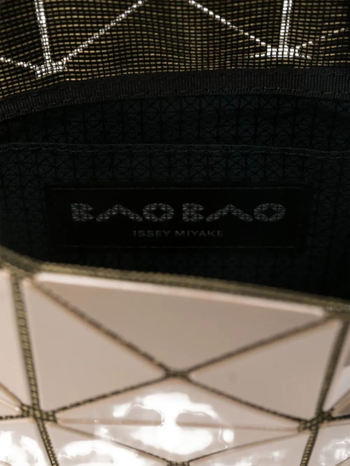 BAO BAO ISSEY MIYAKE MINI SAC: Sac porté épaule femme Bao Bao Issey Miyake, Beige - Img 5