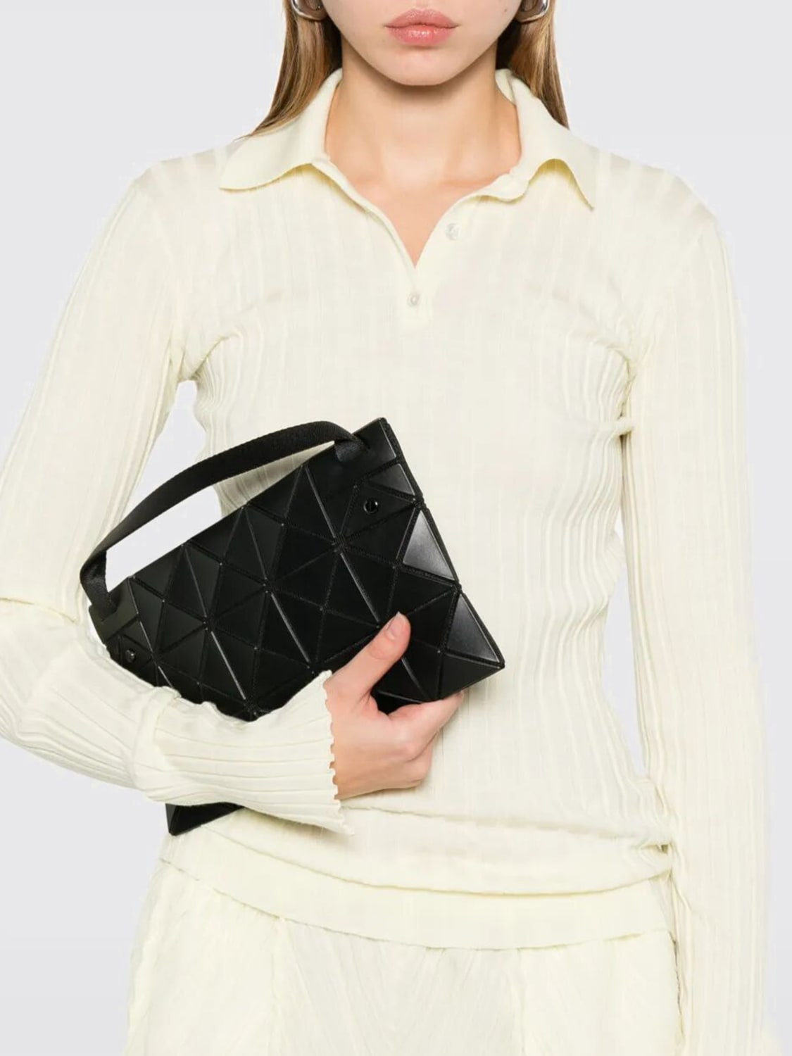 BAO BAO ISSEY MIYAKE HANDBAG: Shoulder bag woman Bao Bao Issey Miyake, Black - Img 2