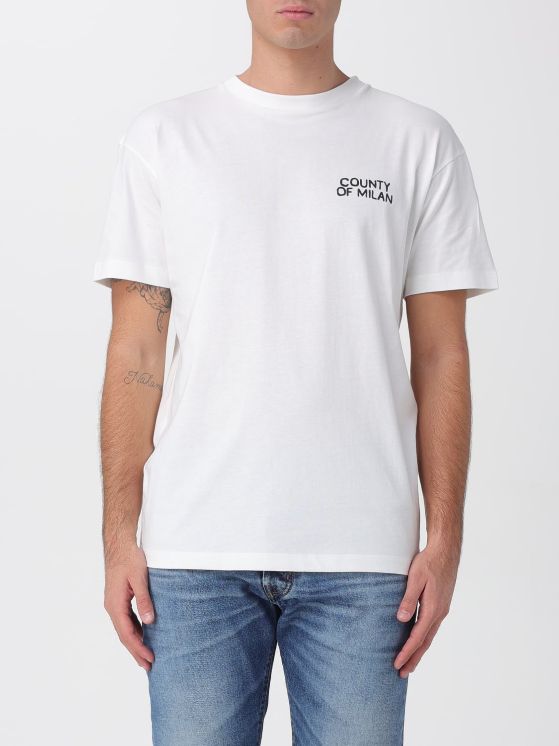 COUNTY OF MILAN T-SHIRT: T-shirt homme County Of Milan, Beige - Img 1