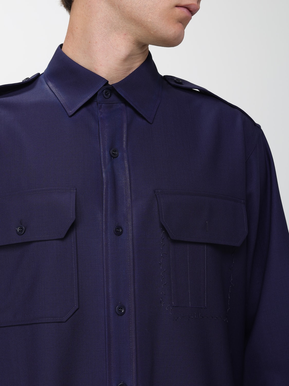 MAISON MARGIELA SHIRT: Shirt men Maison Margiela, Blue - Img 5