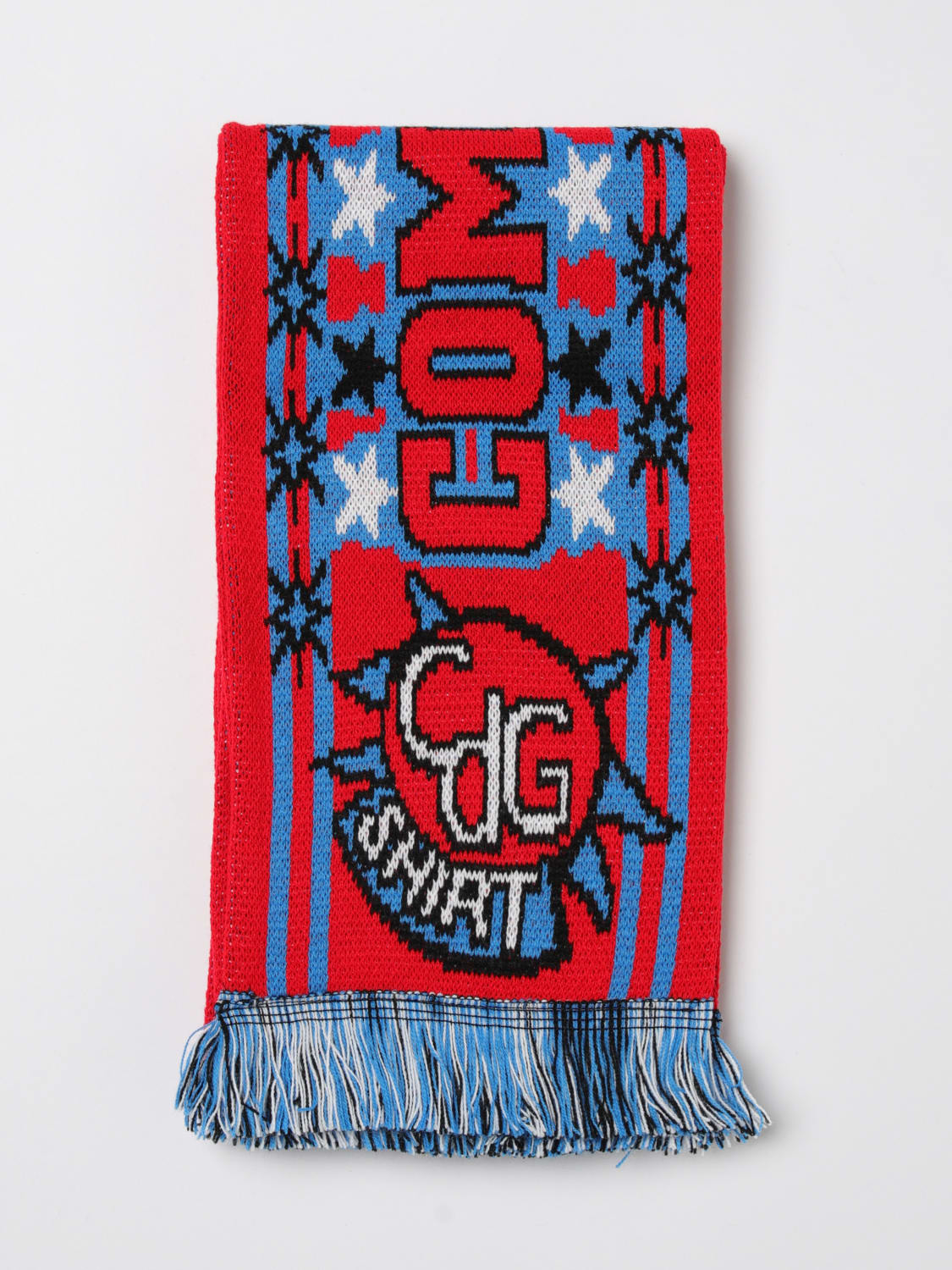 COMME DES GARÇONS SHIRT SCARF: Scarf men Comme Des Garçons, Red - Img 1
