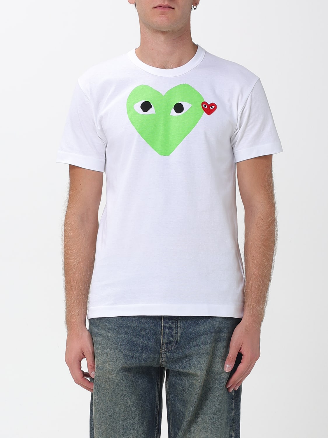 COMME DES GARÇONS PLAY T-SHIRT: Polo shirt men Comme Des Garçons Play, Green - Img 1