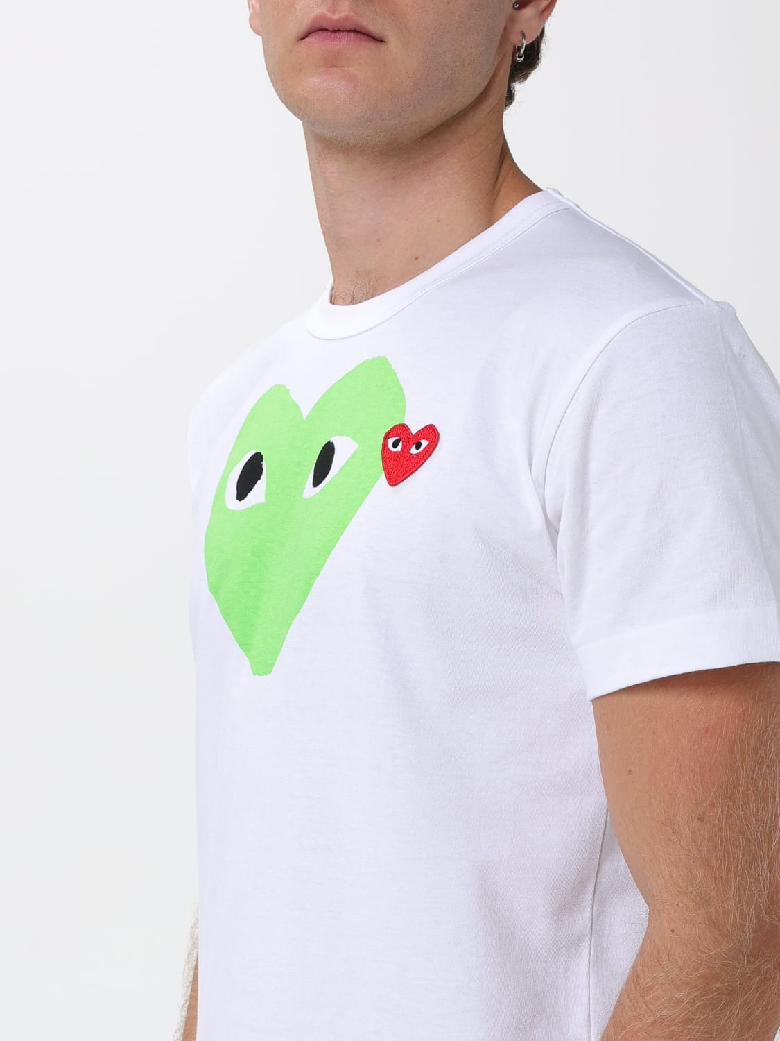 COMME DES GARÇONS PLAY T-SHIRT: Polo shirt men Comme Des Garçons Play, Green - Img 3