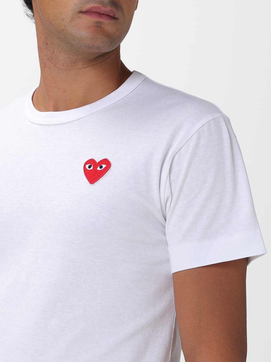 COMME DES GARÇONS PLAY T-SHIRT: Polo shirt men Comme Des Garçons Play, White - Img 3