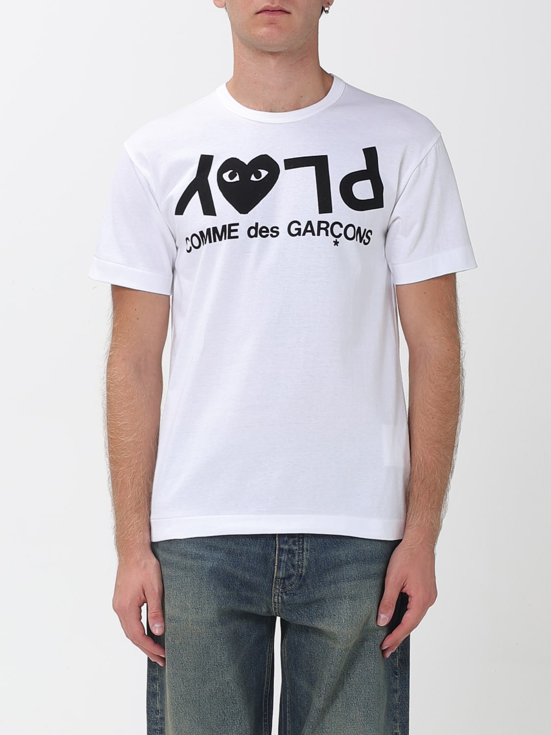 COMME DES GARÇONS PLAY T-SHIRT: Polo shirt men Comme Des Garçons Play, White - Img 1
