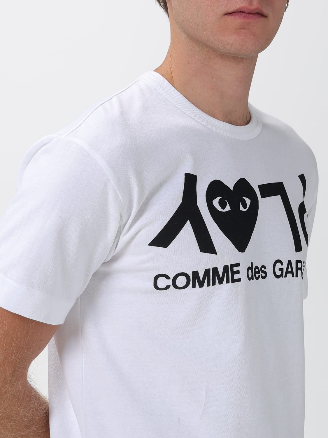 COMME DES GARÇONS PLAY T-SHIRT: Polo shirt men Comme Des Garçons Play, White - Img 3