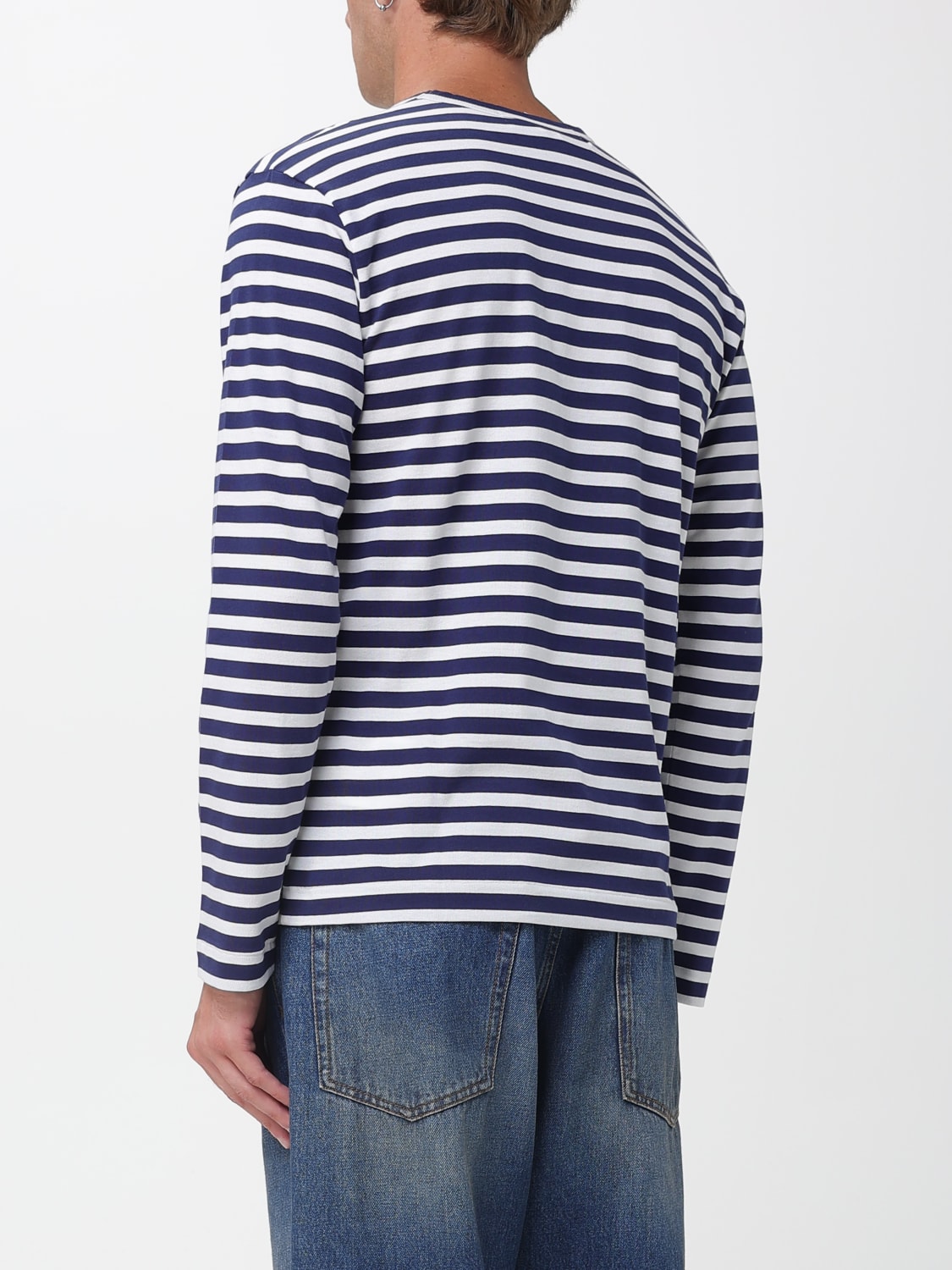 COMME DES GARÇONS PLAY T-SHIRT: Polo shirt men Comme Des Garçons Play, Blue - Img 2